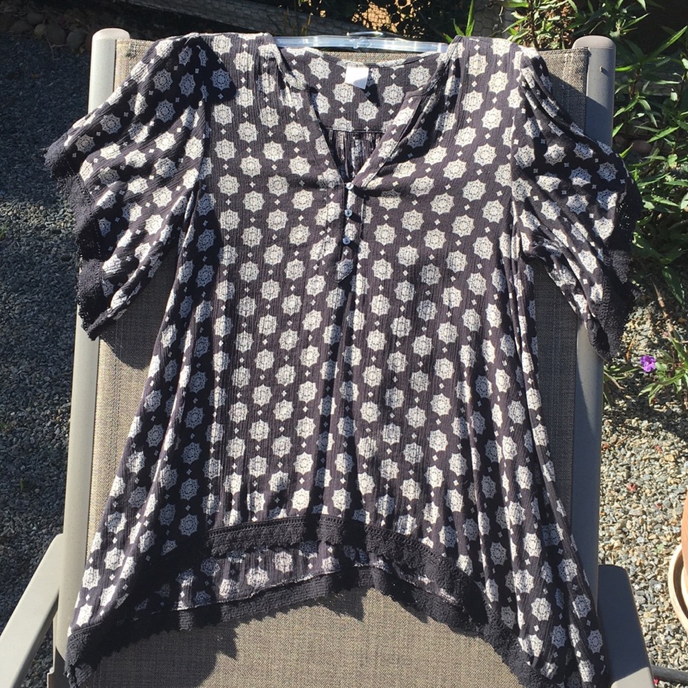 Flowy cotton tunic/blouse